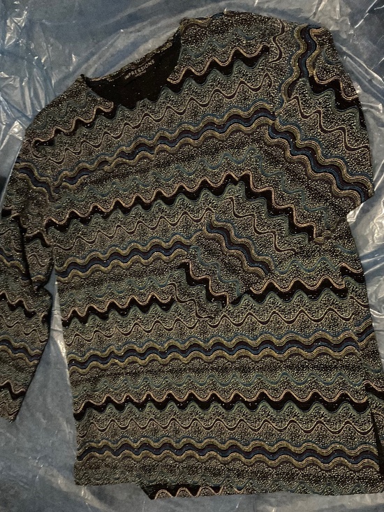 IMPRESSIONS LIFESTYLE Tops - BEADED SEQUENCED T-SHIRT